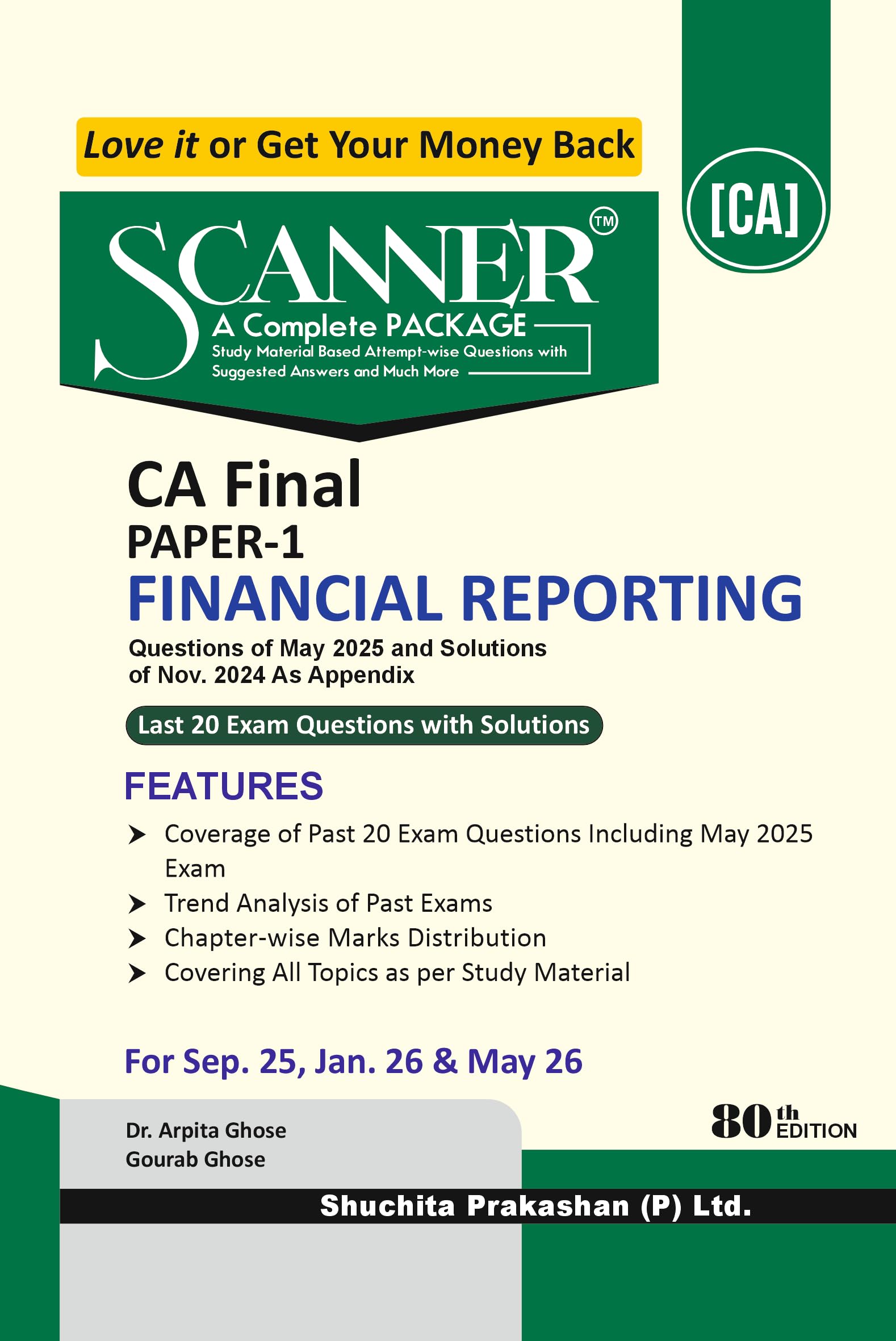 Buy Scanner CA Final | Paper-1: Financial Reporting |For Sep