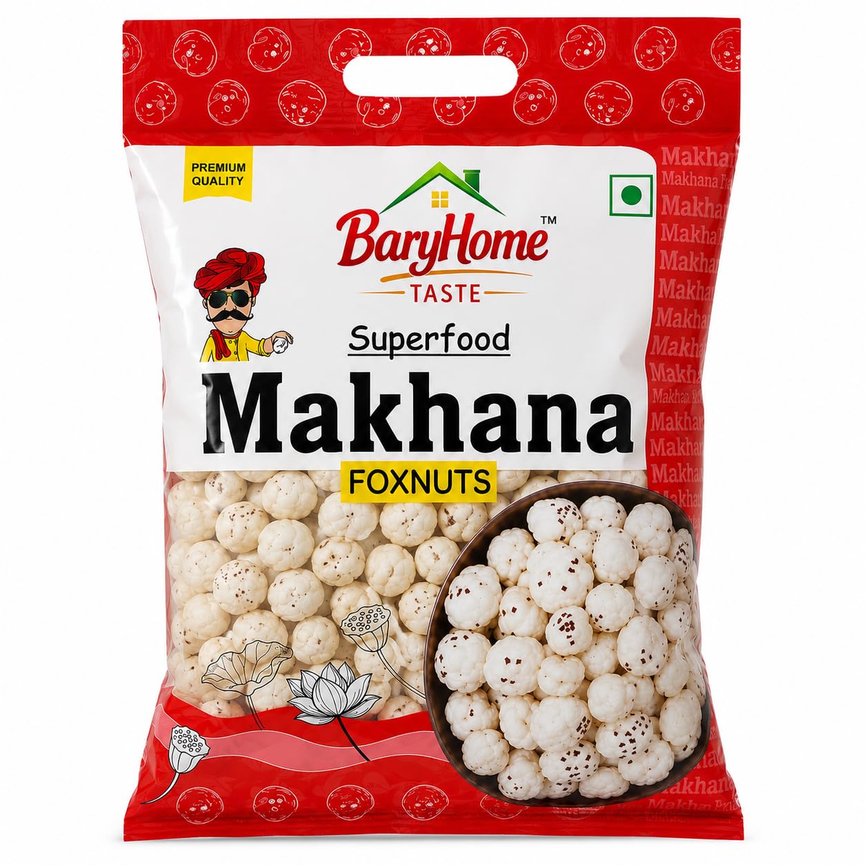 BaryHome Taste Premium 5 Suta Bihar Phool Makhana 100g | Handpicked Jumbo Fox Nuts | Farm Fresh Lotus Seeds | Naturally Light & Crunchy | Gluten Free | Healthy Everyday Snack-image-49