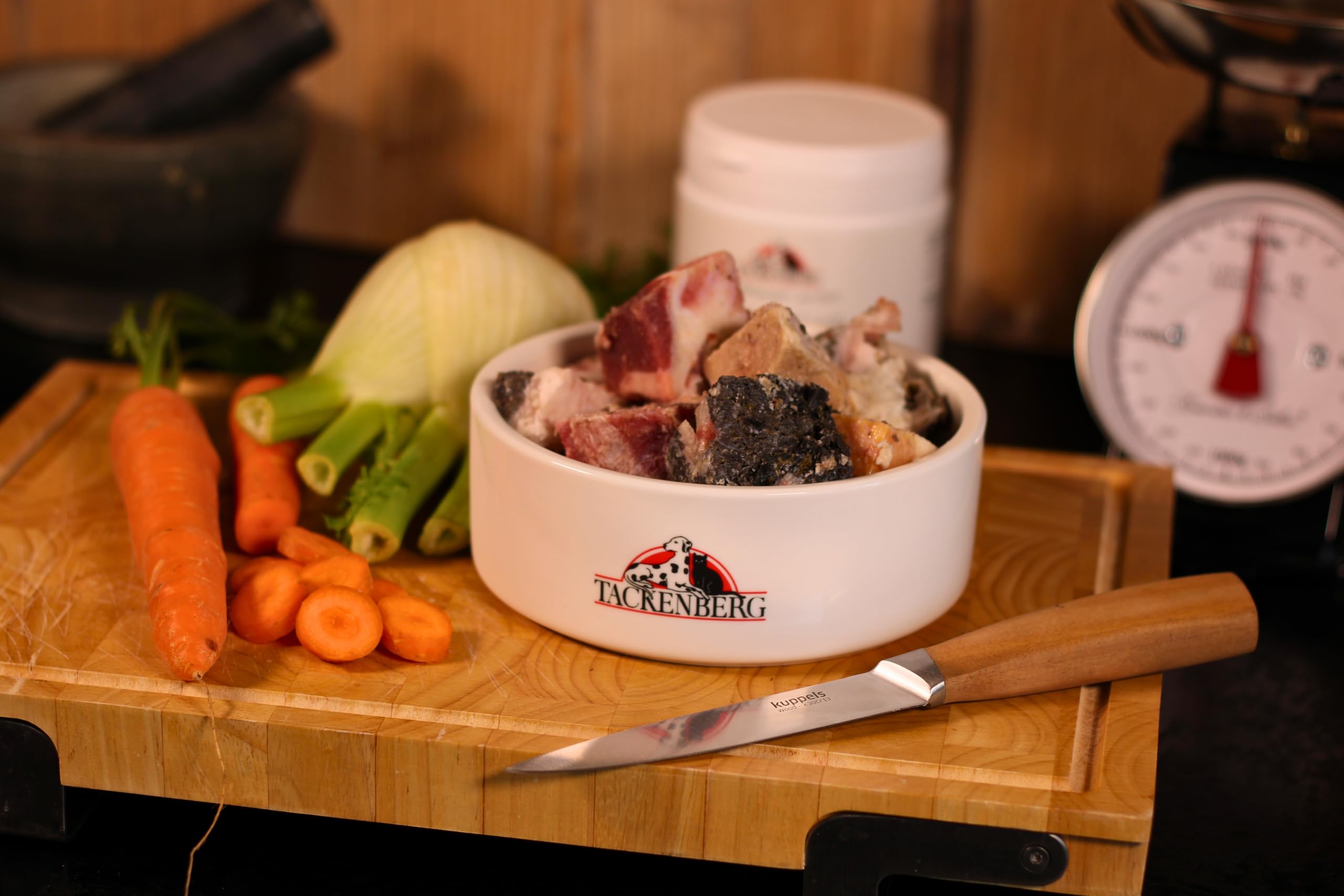 TACKENBERG Rindfleisch mit Pansen & Euter in Würfeln, 20 x 1000 g