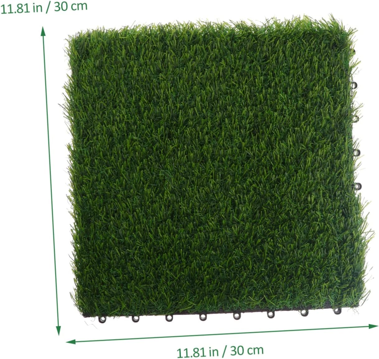 4pcs Artificial Grass Tiles for DIY Garden Flooring Outdoor Fake Grass for Patio Decoration Sturdy Turf Mat for Landscape and Playground