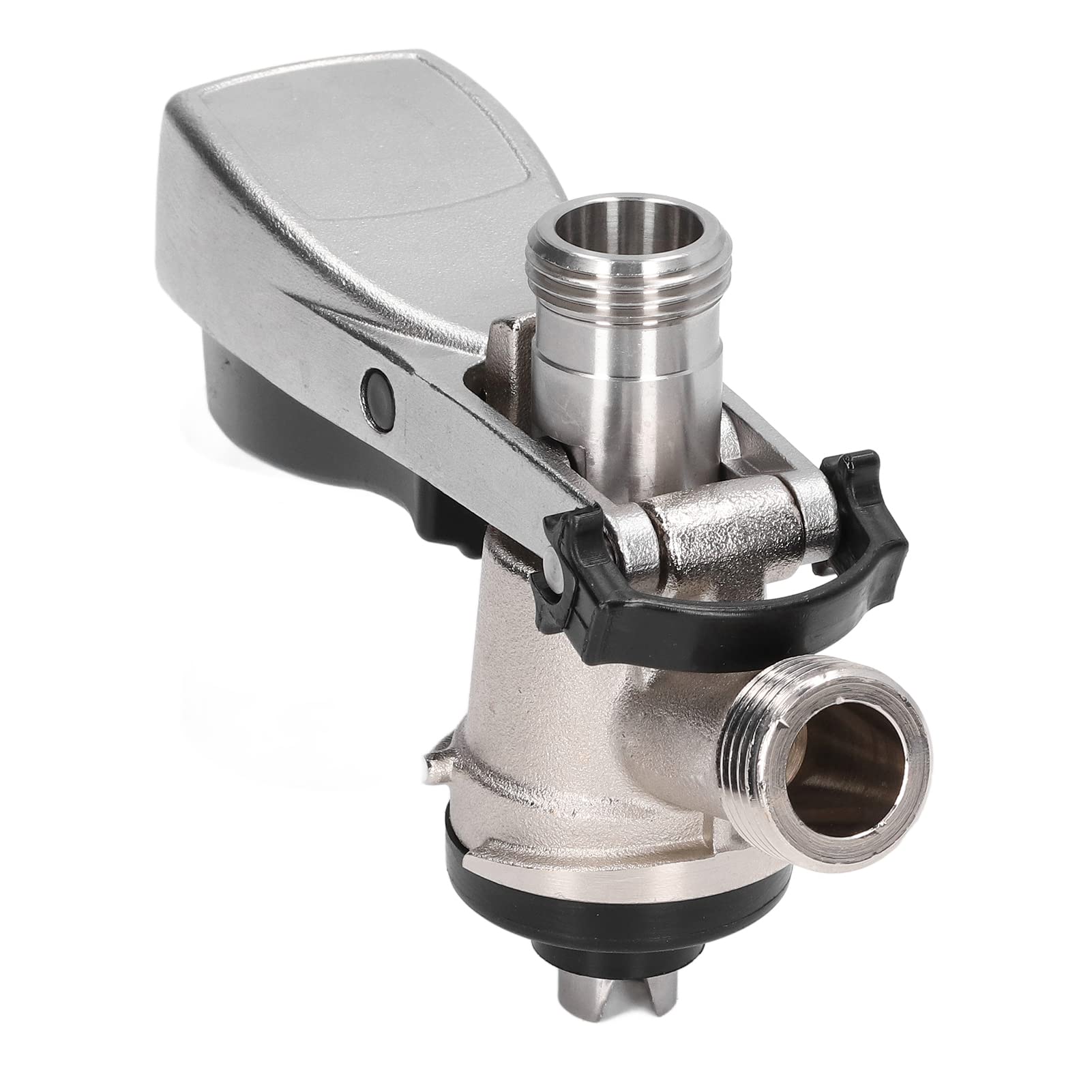 Fafeicy Accoppiatore per Fusti di Birra Tipo S, Acciaio Inossidabile 304 e Ottone, Filettatura G5/8, con Connettori e Guarnizioni