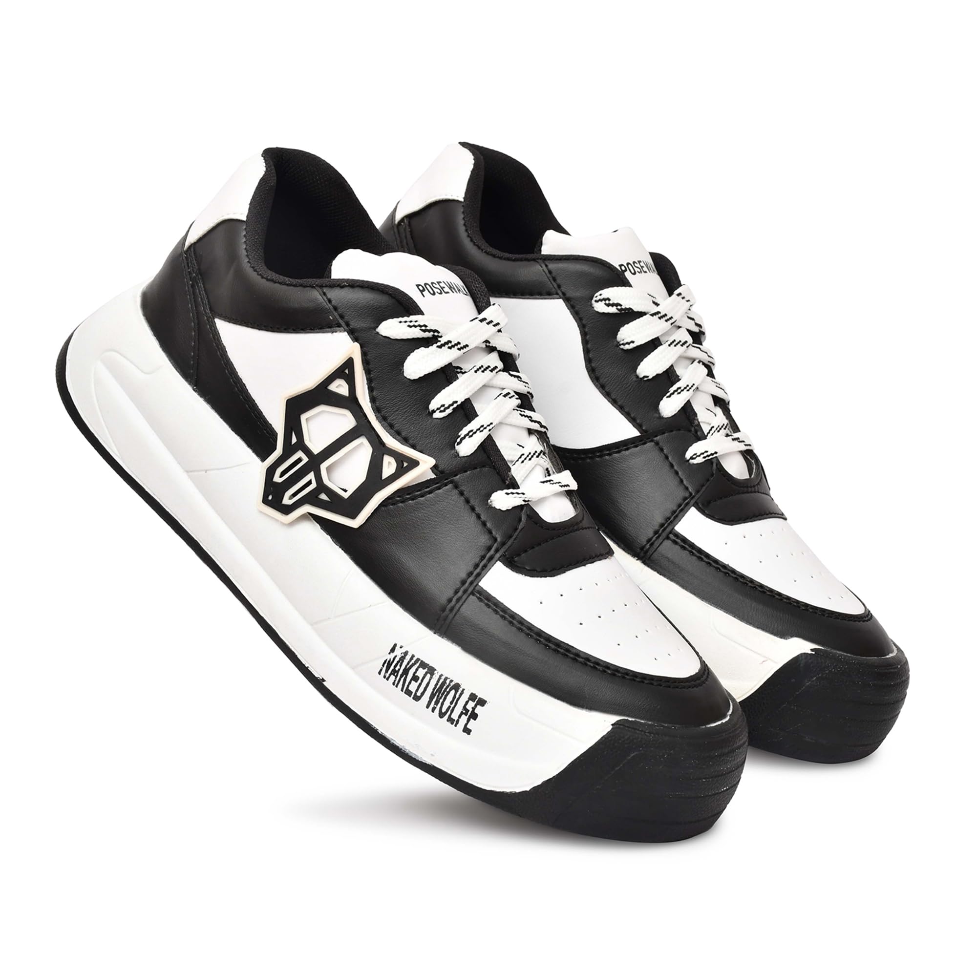 See full amazon price history chart for POSEWALK Mens Black White Casual Sneaker Shoes for Men 08 (UK/India)(NAKEDWOLF) POSEWALK Mens Black White Casual Sneaker Shoes for Men 08 (UK/India)(NAKEDWOLF) (B0DH3B5Q82) Amazon Price History, Amazon Price Tracker