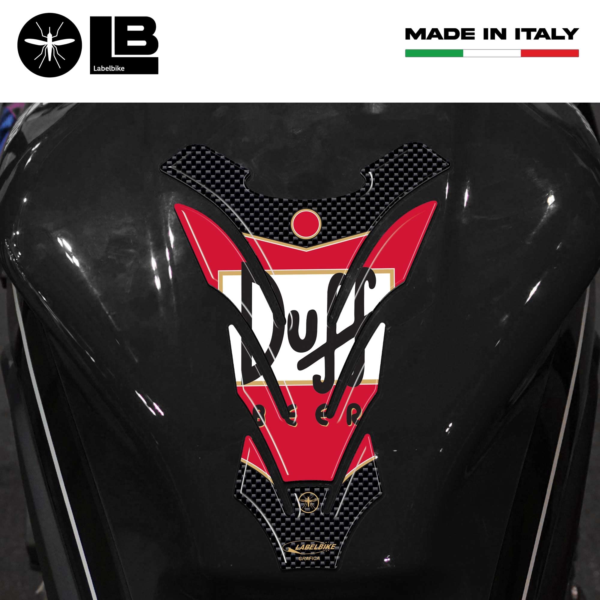Labelbike Tankpad Mähdrescher Horror – 3D Resin Aufkleber Für Motorradtank, Made In Italy Labelbike Tankpad Mähdrescher Horror – 3D Resin Aufkleber Für Motorradtank, Made In Italy