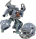 Transformers NFL Dallas Cowboys Starblitz 5.5-Inch Action Figure Changes from Robot to Helmet, Football Toys for Ages 8+