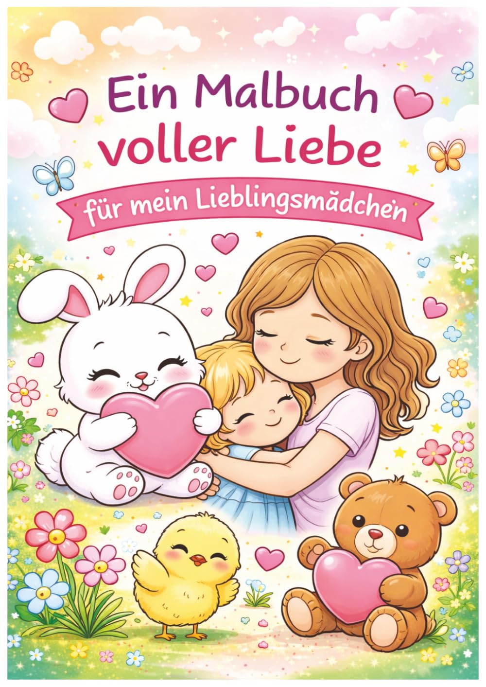 Mein erstes Malbuch – Für kleine Lieblingsmädchen: Einfache Motive mit dicken Linien – Für Kinder ab 3 Jahren (Lieblingsmädchen & Prachtkerle – Malbuchreihe)