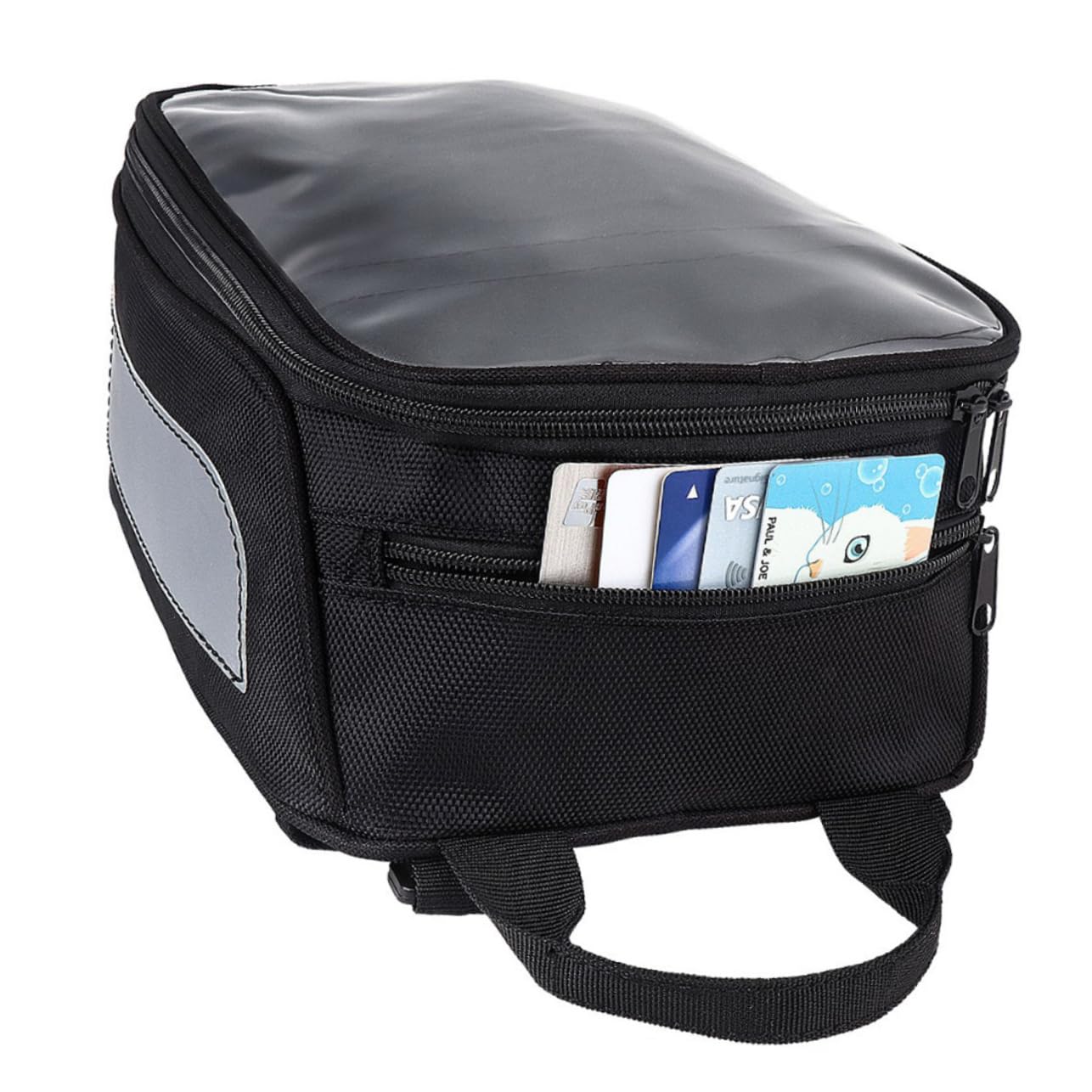 VINTORKY Magnetic Motorcycle Storage Bag Carrier Organizer with Multiple Compartments Versatile Tank Bag for Long Rides for Motorbike Use