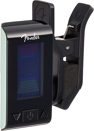Fender Original - Afinador de clip para guitarra eléctrica, bajo, mandolina, Ukulele, violín y banjo