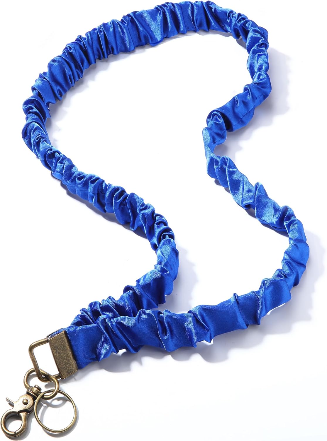 Geyoga Teacher Scrunchie Lanyard for ID Badges Cute Neck Stretchy Lanyard Gift Retractable Keychain Holder for Nurse Women