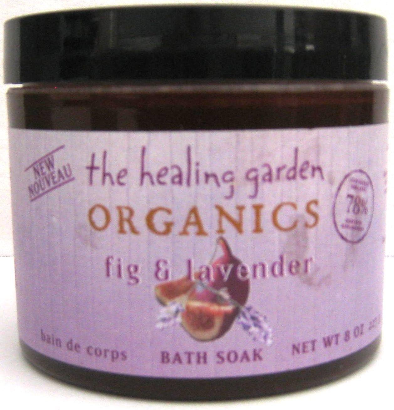 Healing Garden Organics Bath Soak Fig & Lavender 8 oz (227 g)