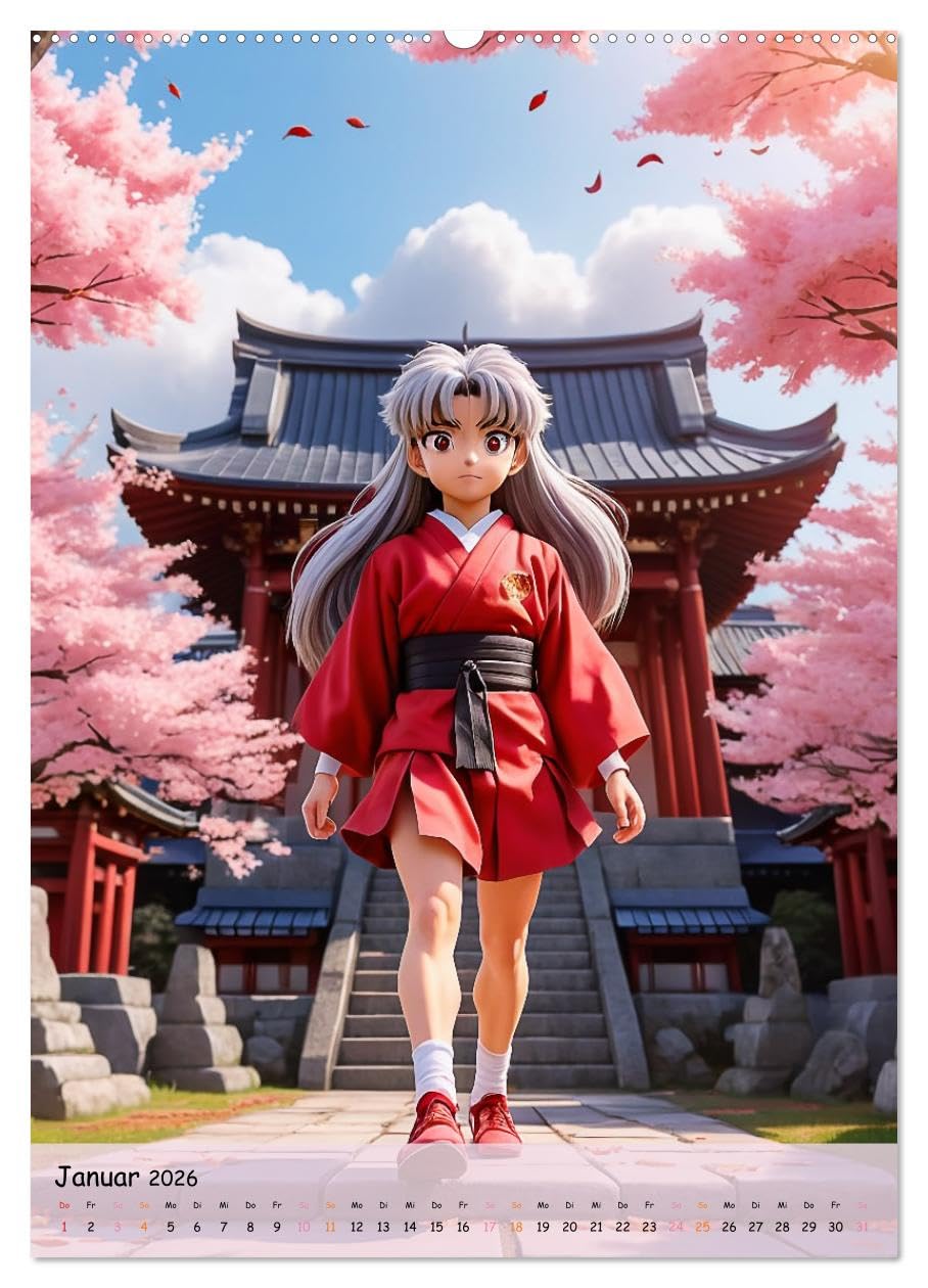 Träume eines jungen Herzens – Eine Manga-Reise zur Selbstfindung (hochwertiger Premium Wandkalender 2026 DIN A2 hoch), Kunstdruck in Hochglanz: Eine ... Träumen und der ersten Liebe (CALVENDO Kunst)