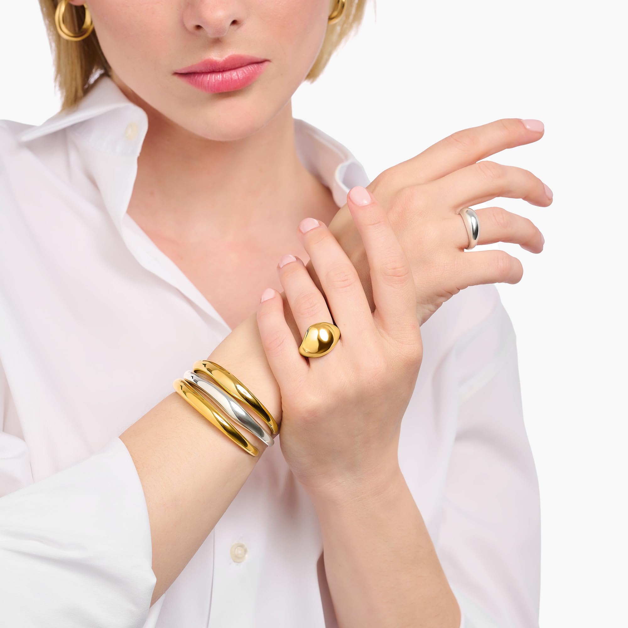 THOMAS SABO Armreif [breit] 925 Sterlingsilber