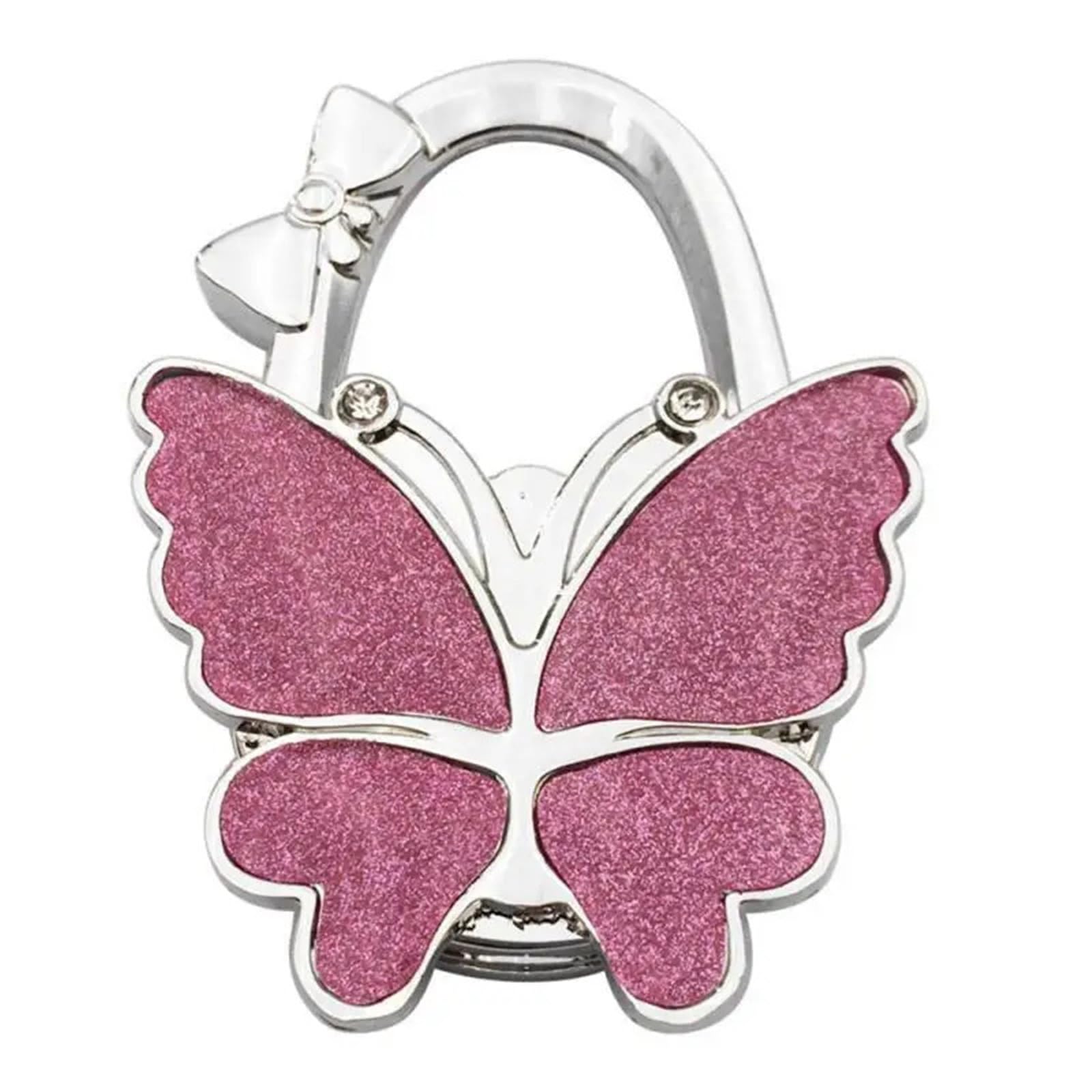 GHHZML Handbag Hooks for Tables Portable Foldable Butterfly Purse Bag Table Hook Holder for Handbag Hanger Home Decoration Desk(Color1)