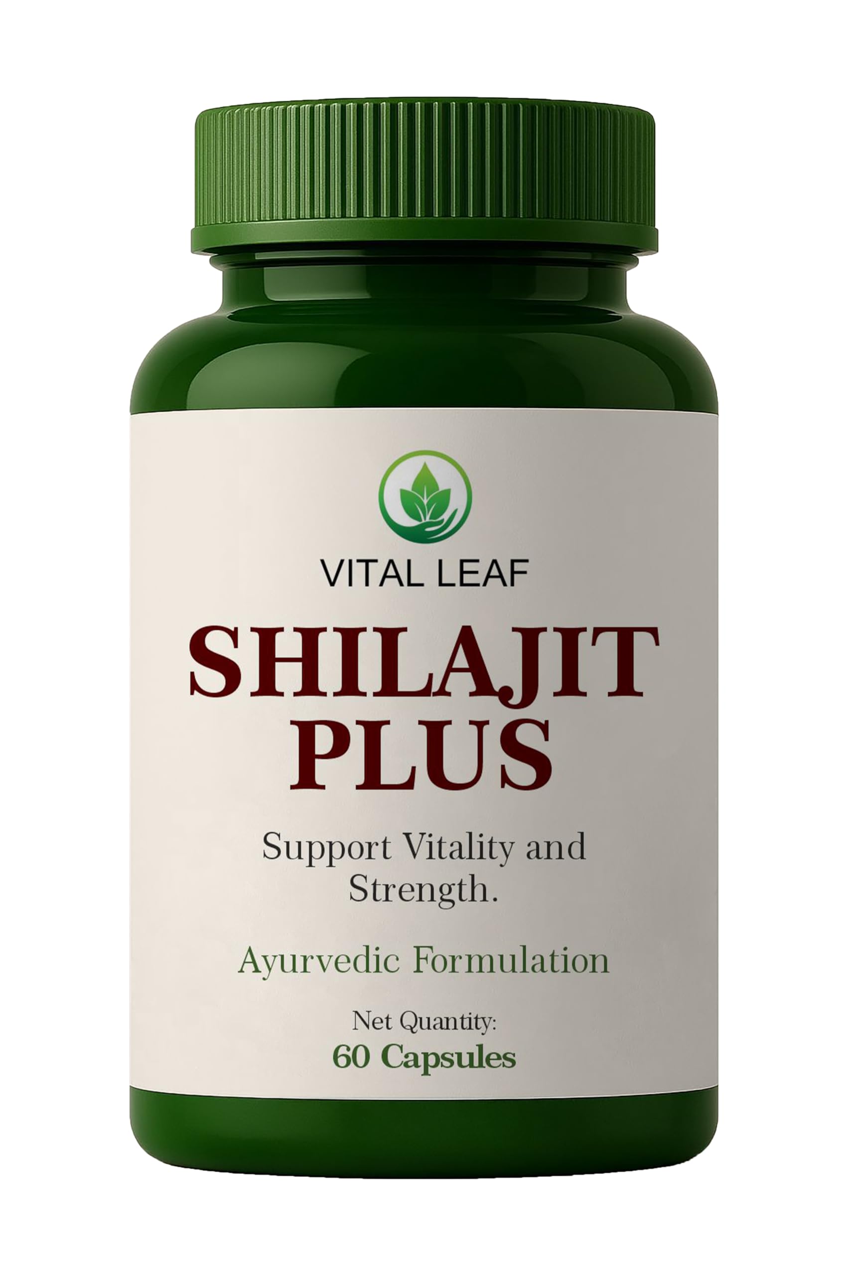 Vital Leaf Shilajit Plus | Blend of Shilajit, Ashwagandha, Safed Musli & Gokshura | 60 Capsules | Ayurvedic Ingredients-image-21