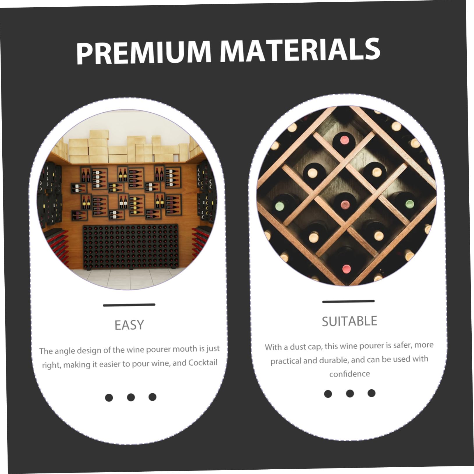 VINTORKY 5pcs Pp Decorative Pourer Bottle Pourer Wine Pourer Stainless Steel Bottle Pourers Stainless Steel