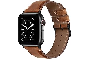 Fullmosa Apple Watch Band: Timeless Leather Elegance for Your Wrist