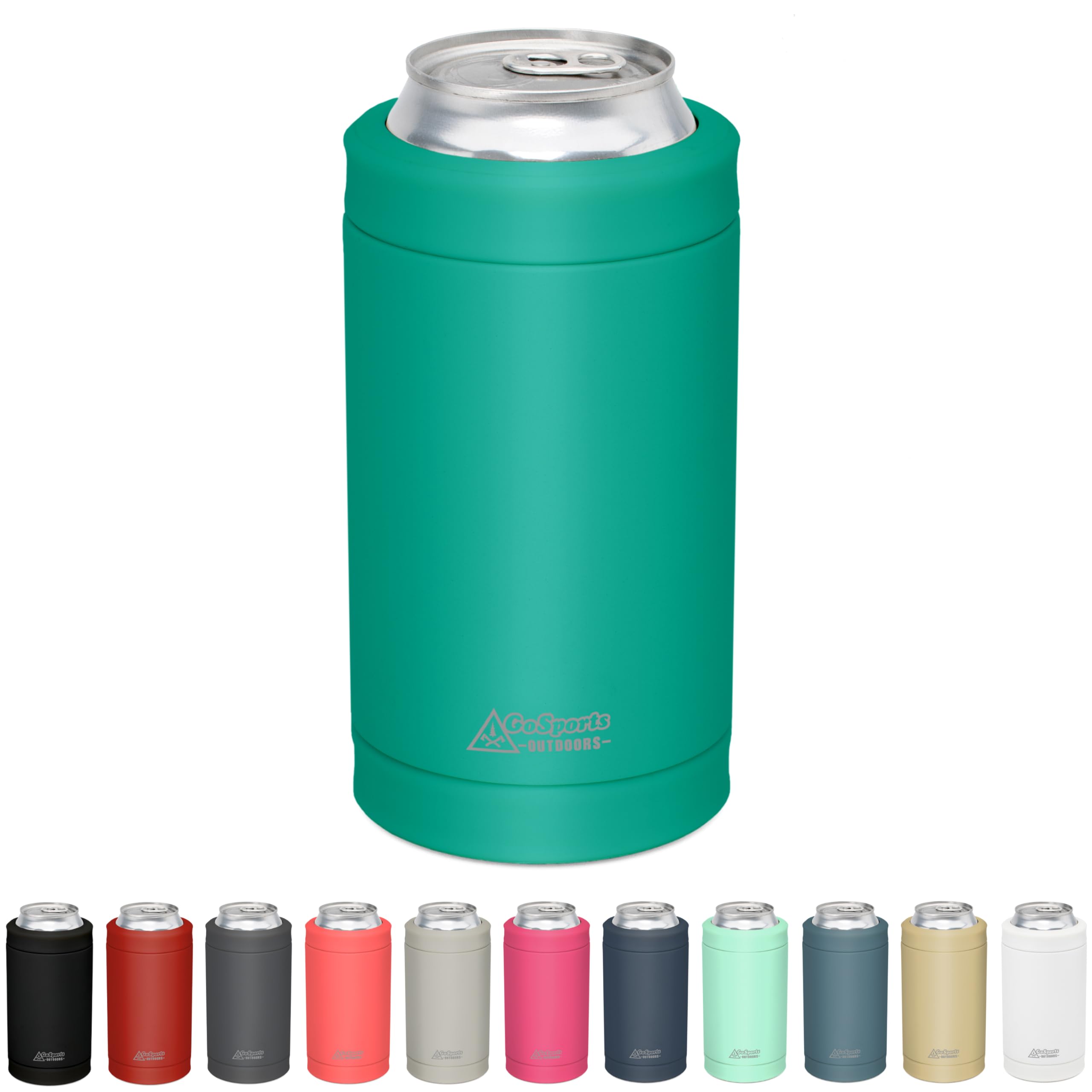 3 in 1 Insulated Can Cooler - 15+ Colors - Universal Size for 12 oz Cans, Slim Cans, and Bottles