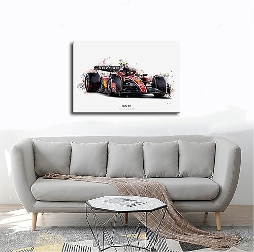 Miniatura 4 de ERWYN Póster de Ferrar Formula 1 Racing Potser Vintage Posters 2023 Ferrri Car Impresiones en lienzo Pintura sin marco, 16 x 24 pulgadas (15.7 x