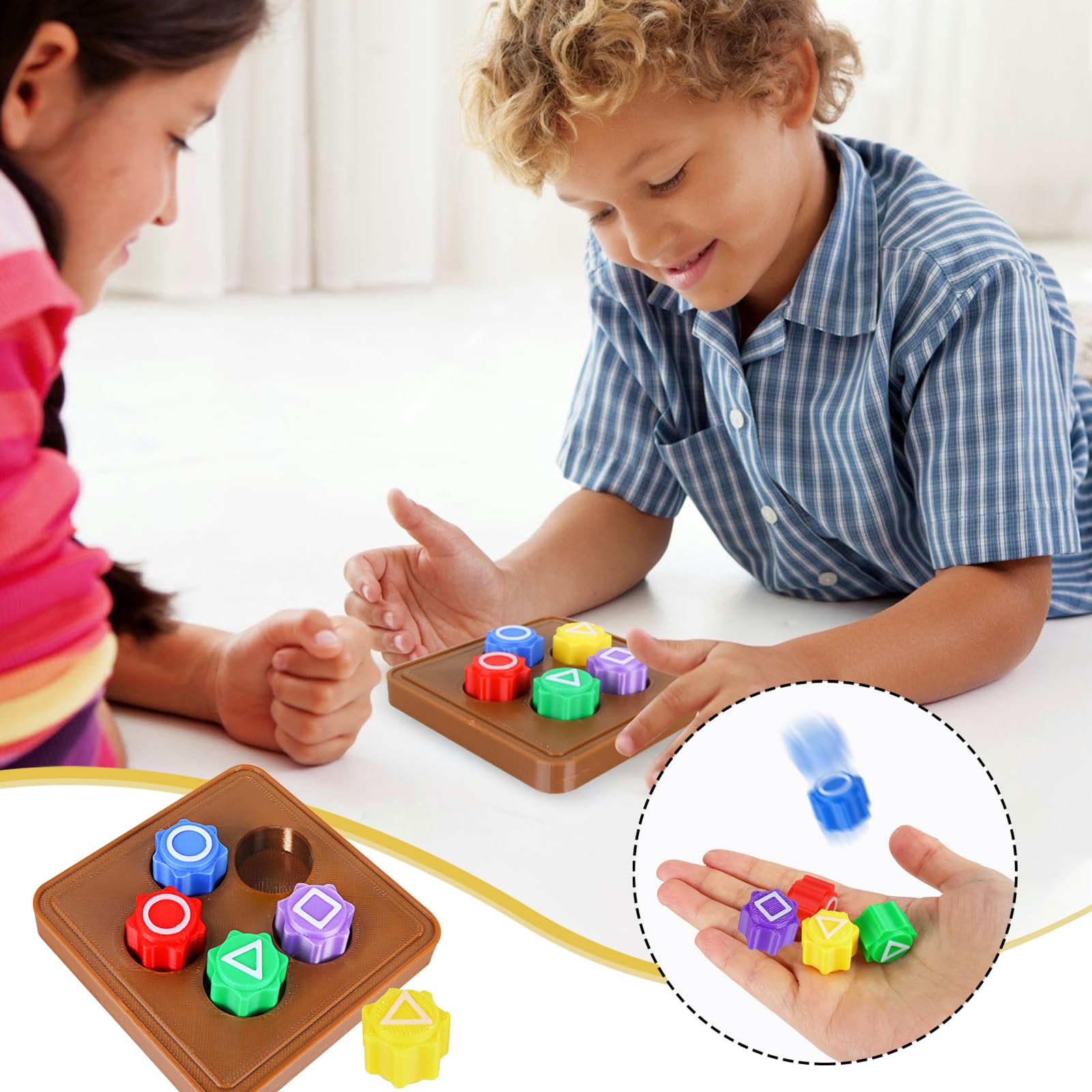 Jeu Coréen Gonggi – 5 Pierres Colorées – Sac Porte-bonheur – éducatif Et Portable – Pour Tous âges