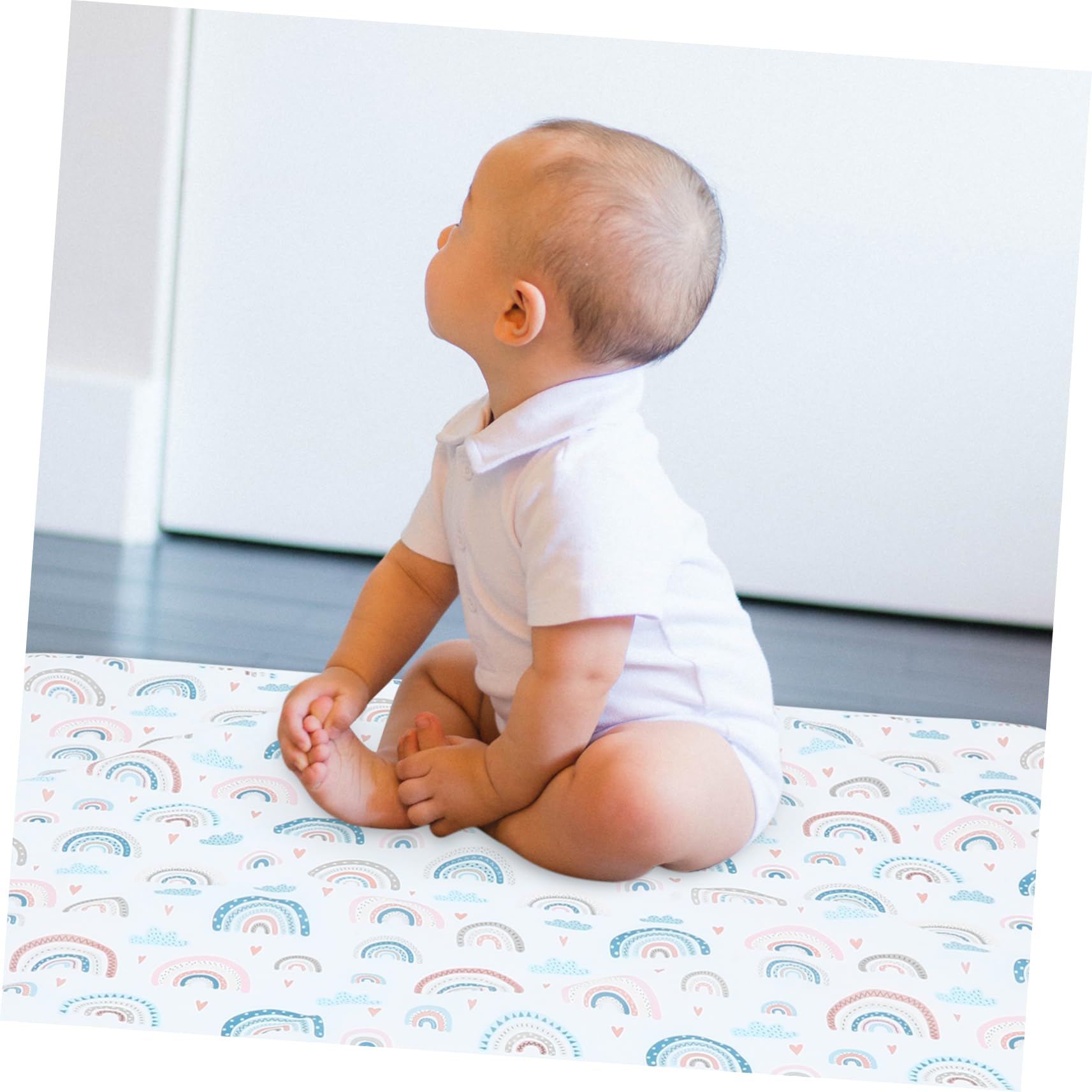 Sosoport Alfombrilla Antideslizante Mantel de Infantil Alfombra de Picnic Multifuncional Bebés Limpiar Material Rainbow