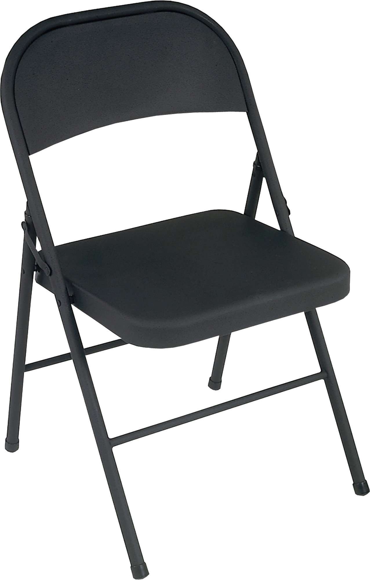 Cosco Folding Chair x 4, Steel, Black, 4 Pack