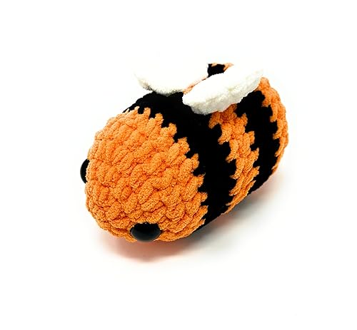 Bumble Bee Crochet Stuffed Animal - Handmade, Plush and Cozy Gift for All Occasions - Perfect for Baby Showers, Birthdays - Home Decoration - Ideal
