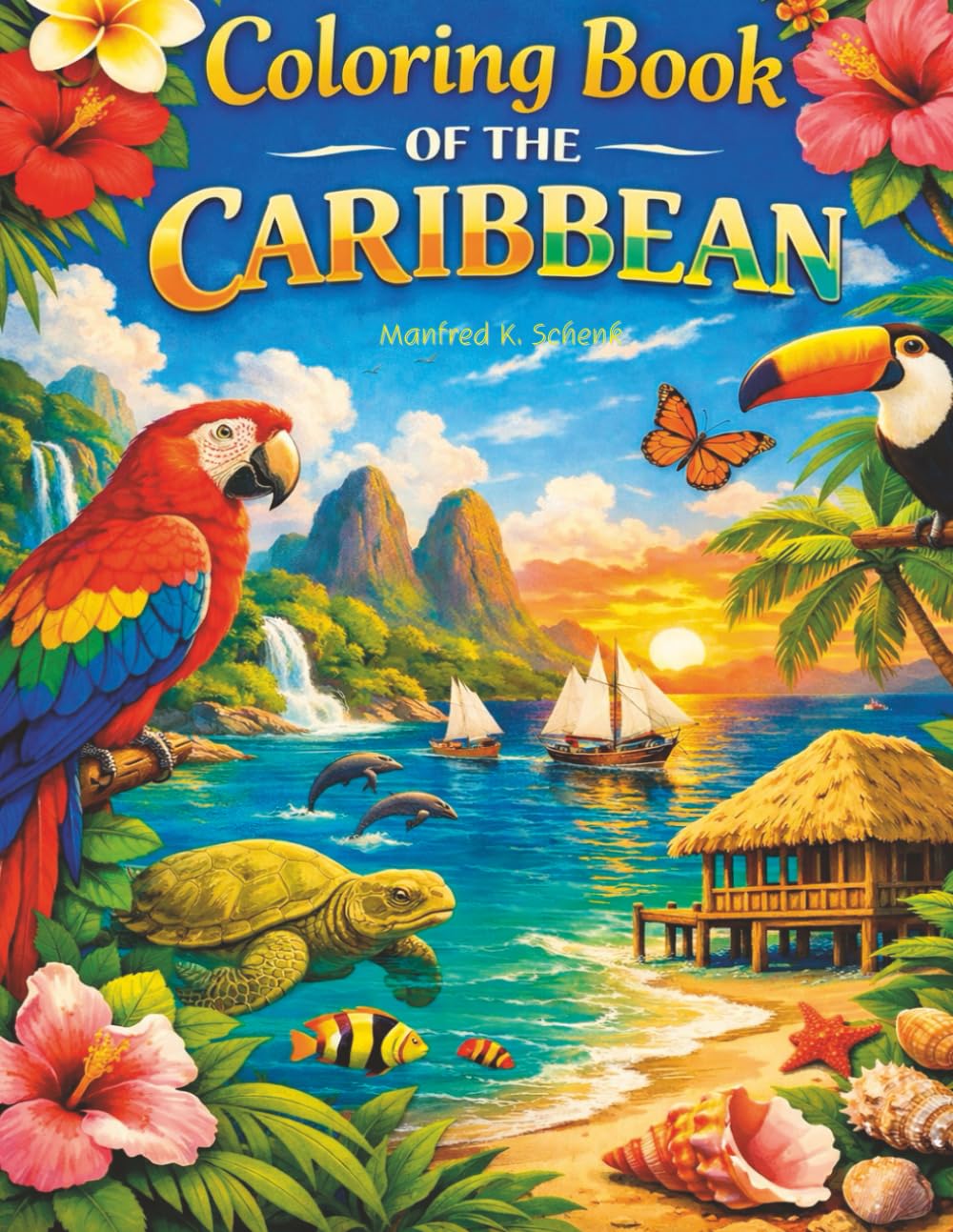 Coloring Book of the caribbean