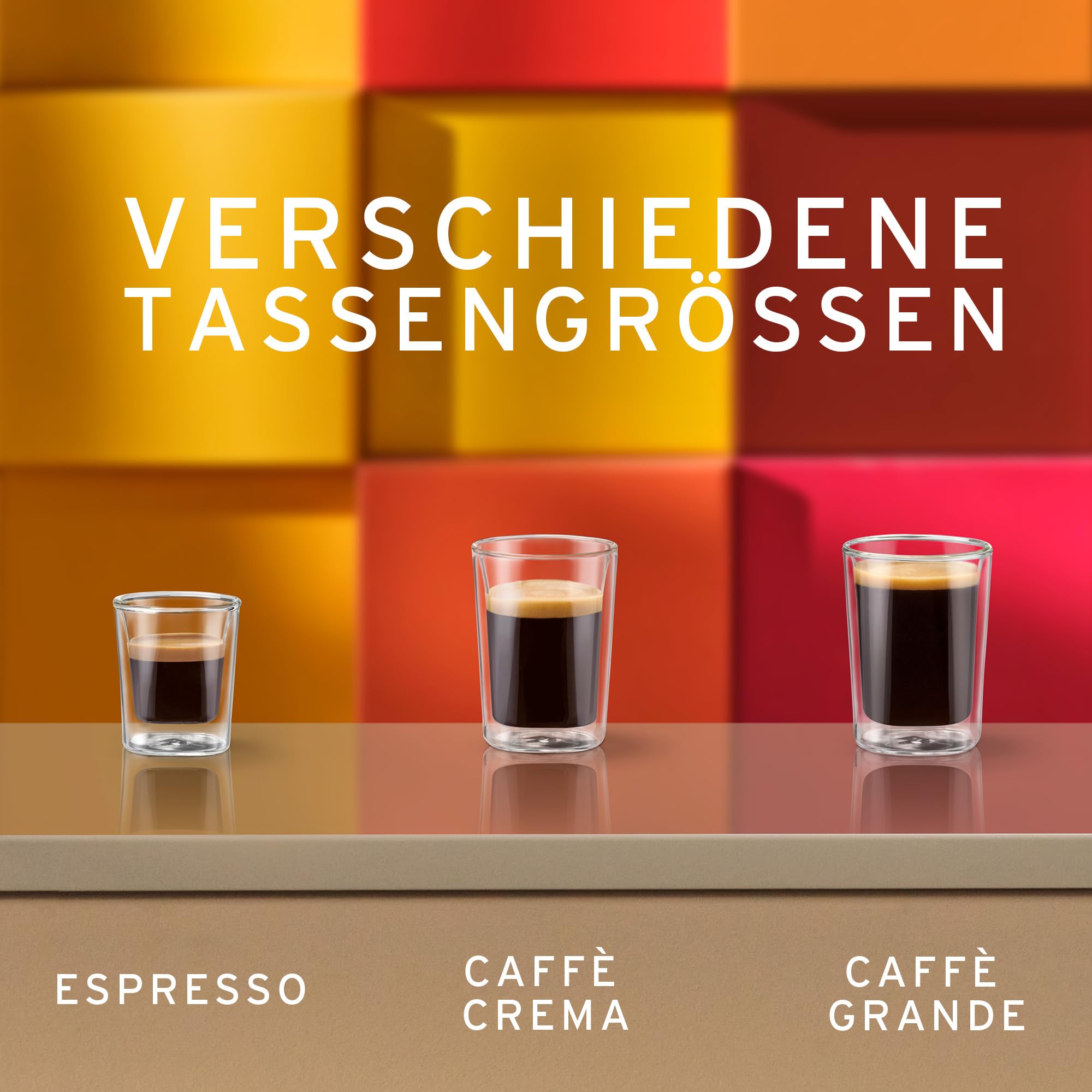 Tchibo Qbo ONE Premium Kapselmaschine inkl. 16 Kaffeekapseln für Espresso, Caffè Crema, Caffè Grande, Soft Black
