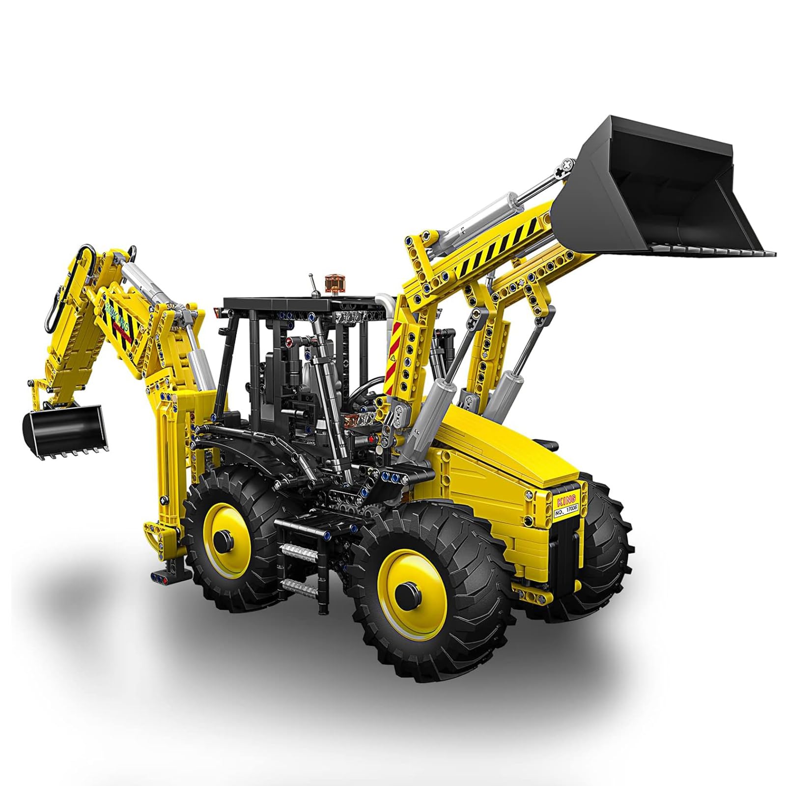 Mould King 17036 - Kit di costruzione per modellino di bulldozer a doppia testa, 2239 pezzi, 2239 pezzi, kit di costruzione con telecomando da 2,4 G, per ragazzi