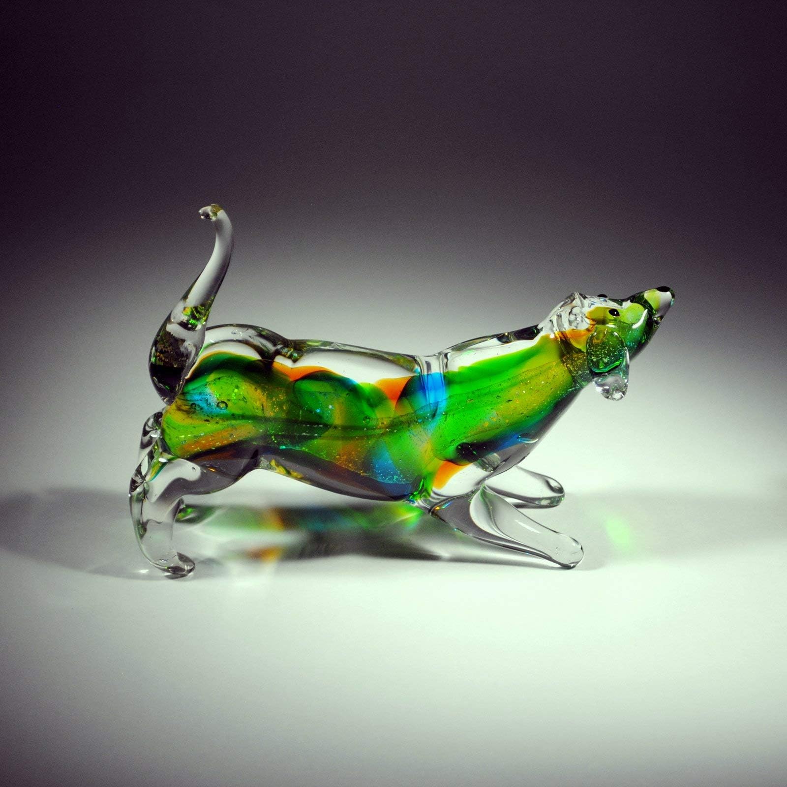 Handcrafted Art Glass Sale, 6" Glass Dog