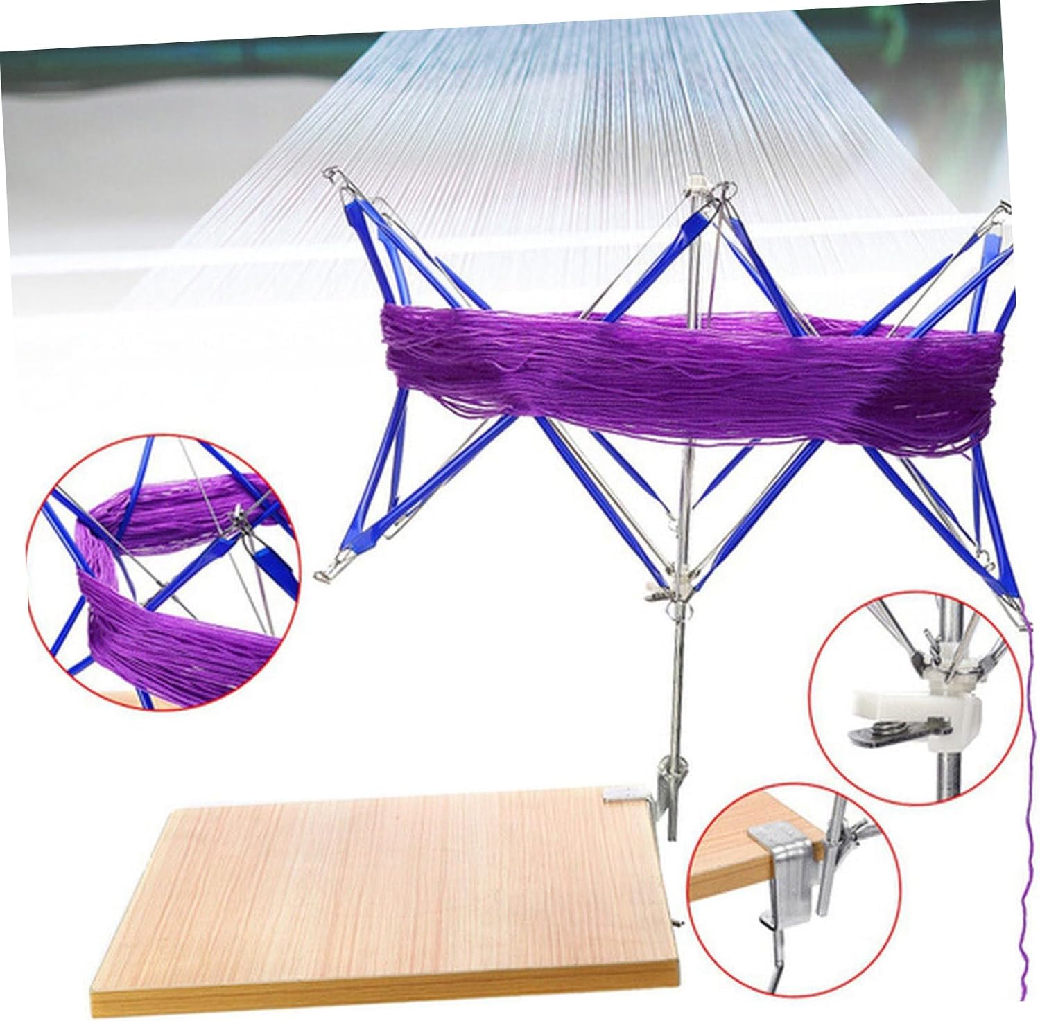 DIYEAH Hand Operated Yarn Winder Wool String Holder Portable Knitting Winder Tool for Easy Yarn Ball Creation for and Knitting Enthusiasts