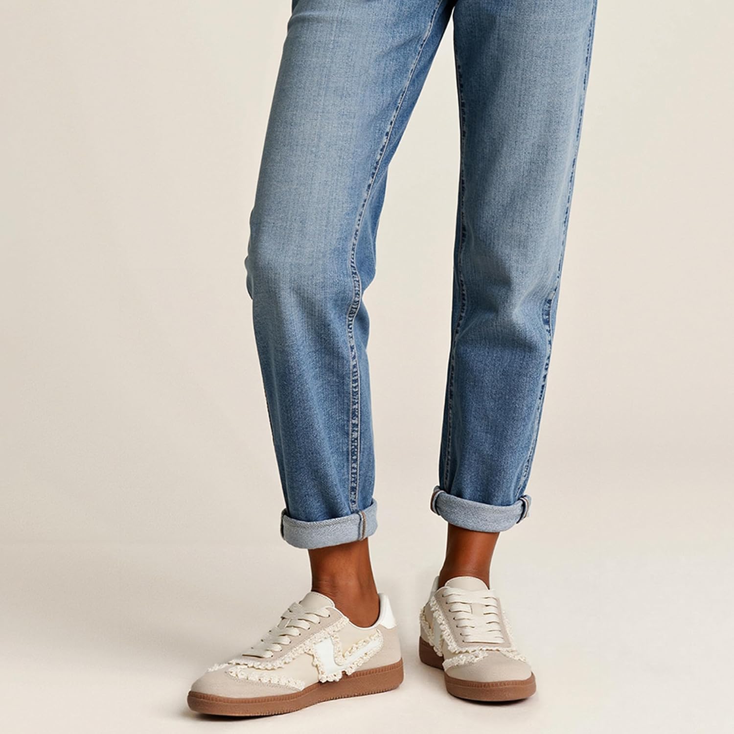 Sneakers for Women Business Casual Tennis Shoes Comfortable Lace up Slip on Women's Fashion Sneakers - Image 2