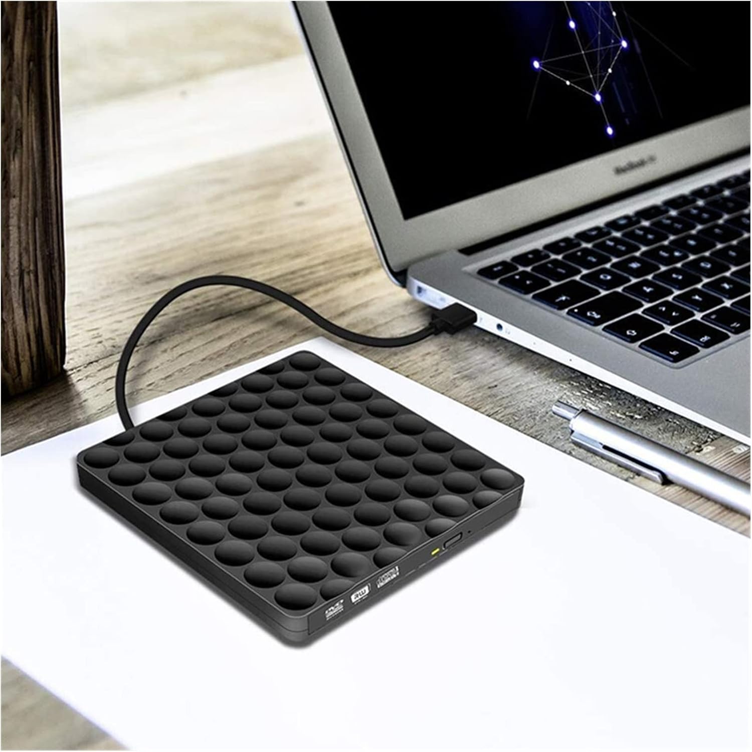 Portable DVD Player USB 3.0 External DVD Drive CD DVD-RW Drive ROM Rewriter Burner Writer 5Gbps for Laptop Desktops Mobile DVD Player for Kids