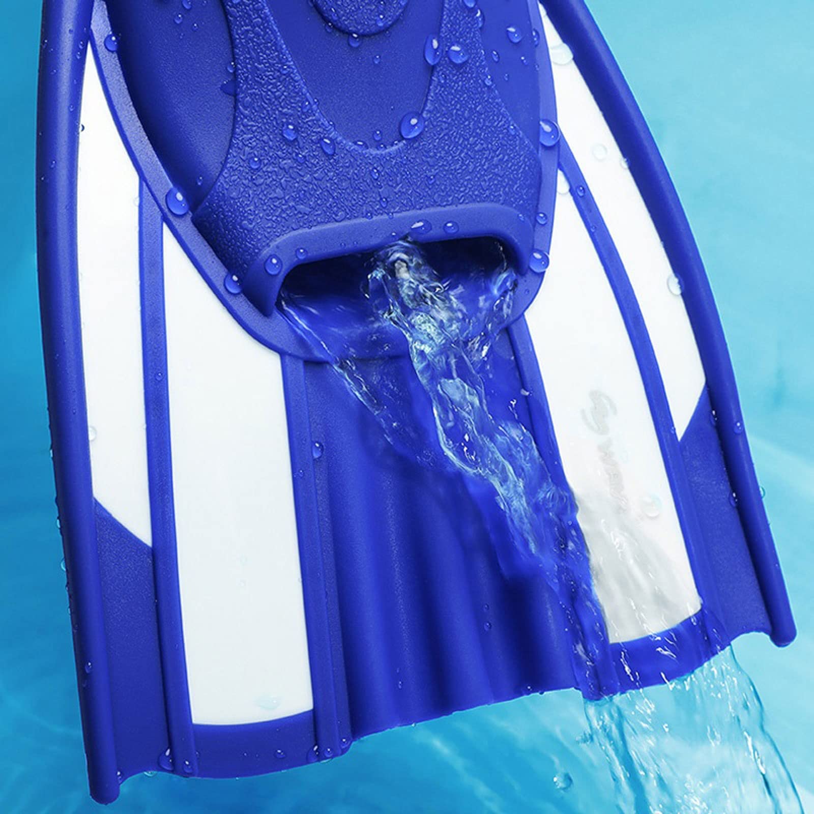 Flipper Professionelle Tauchflossen für Herren und Damen, rutschfeste Schwimmschuhe, professionelle Schwimmflossen, Schnorcheln, kurze Flossen, Tauchausrüstung (Farbe 02, XXS (33–34))
