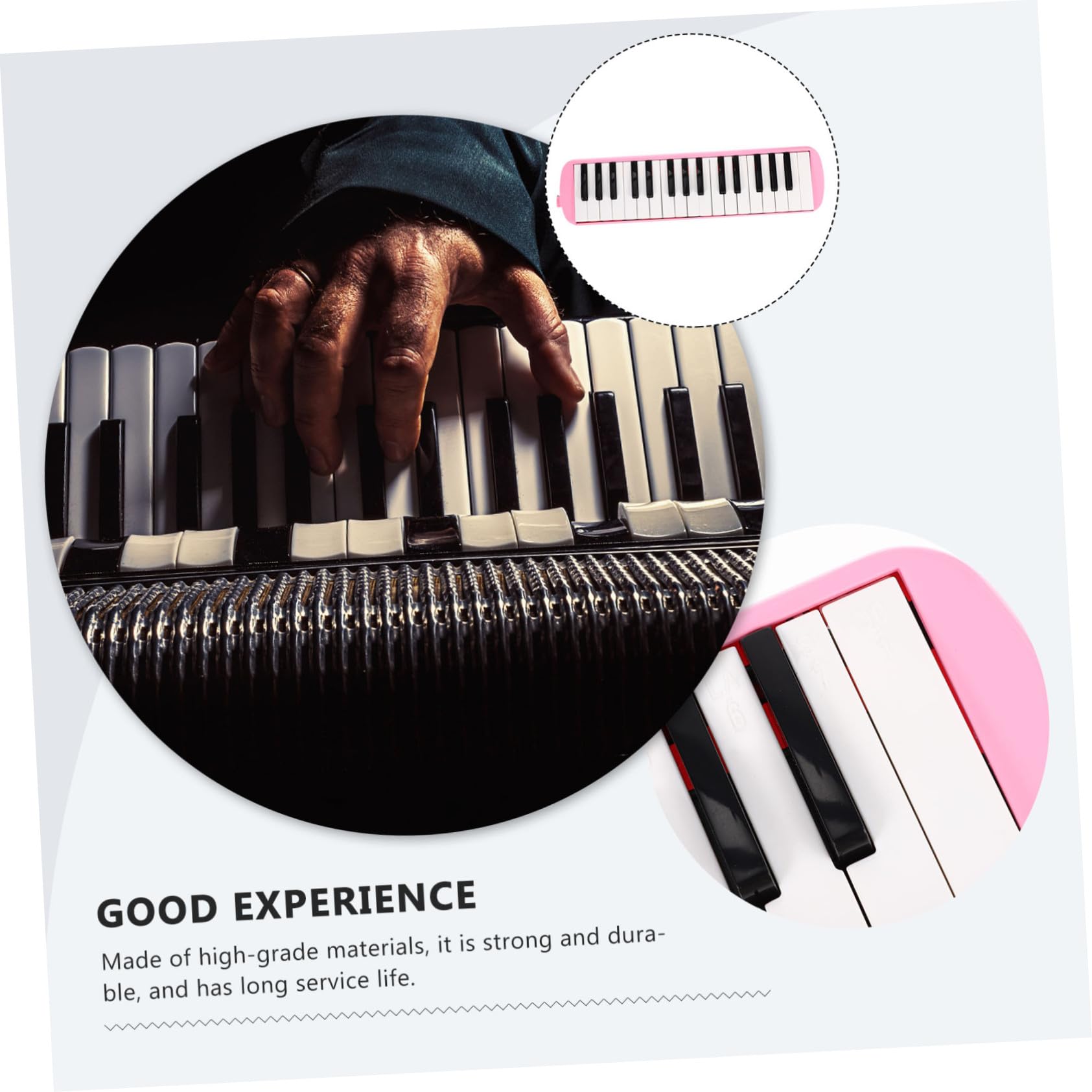 BESTonZON Melodica Tasti per Principianti Strumento Melodico per Ragazzo Ragazza e Adulti Bocchini Realizzata Materiali