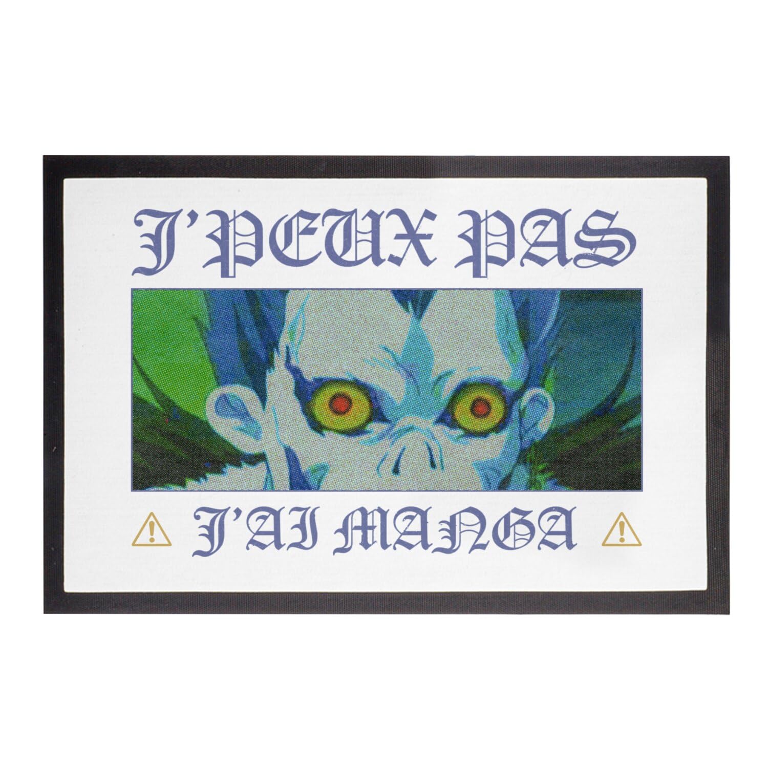 Paillasson Ryuk Manga Blanc Idée Cadeau Idéale pour Fan d'Anime Otaku