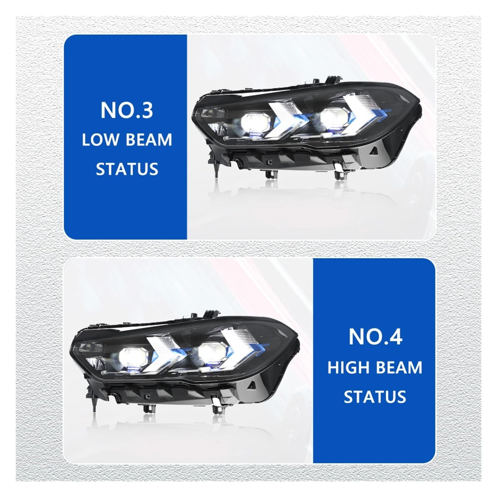 Pasuje do B//M//W X5 G05 19-22 w pełni Led DRL reflektor samochodowy montaż sygnału akcesoria samochodowe zmodyfikowana lampa stylizacja reflektory LED