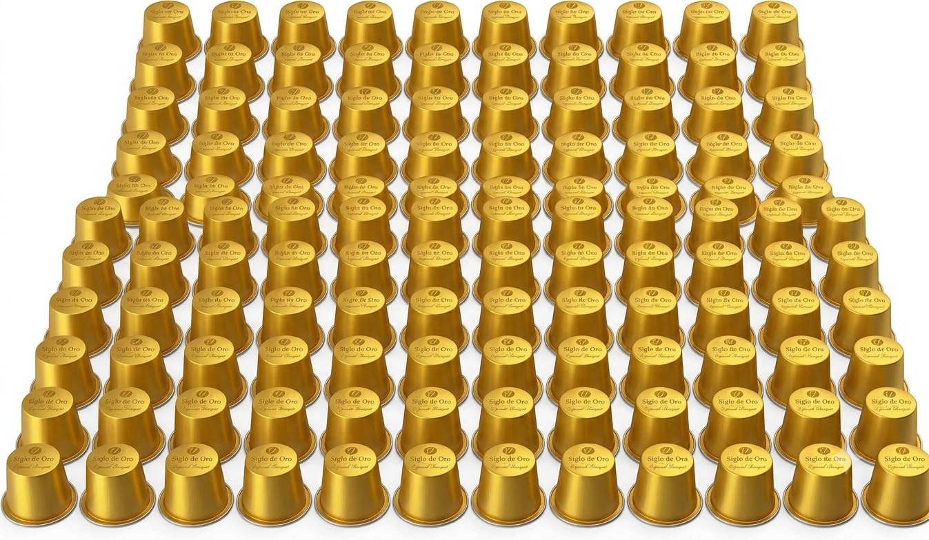 Cápsulas de Café de Especialidad 100% Arábica – Aroma Intenso desde que Abres – Compatible con Nespresso – 100 Cápsulas