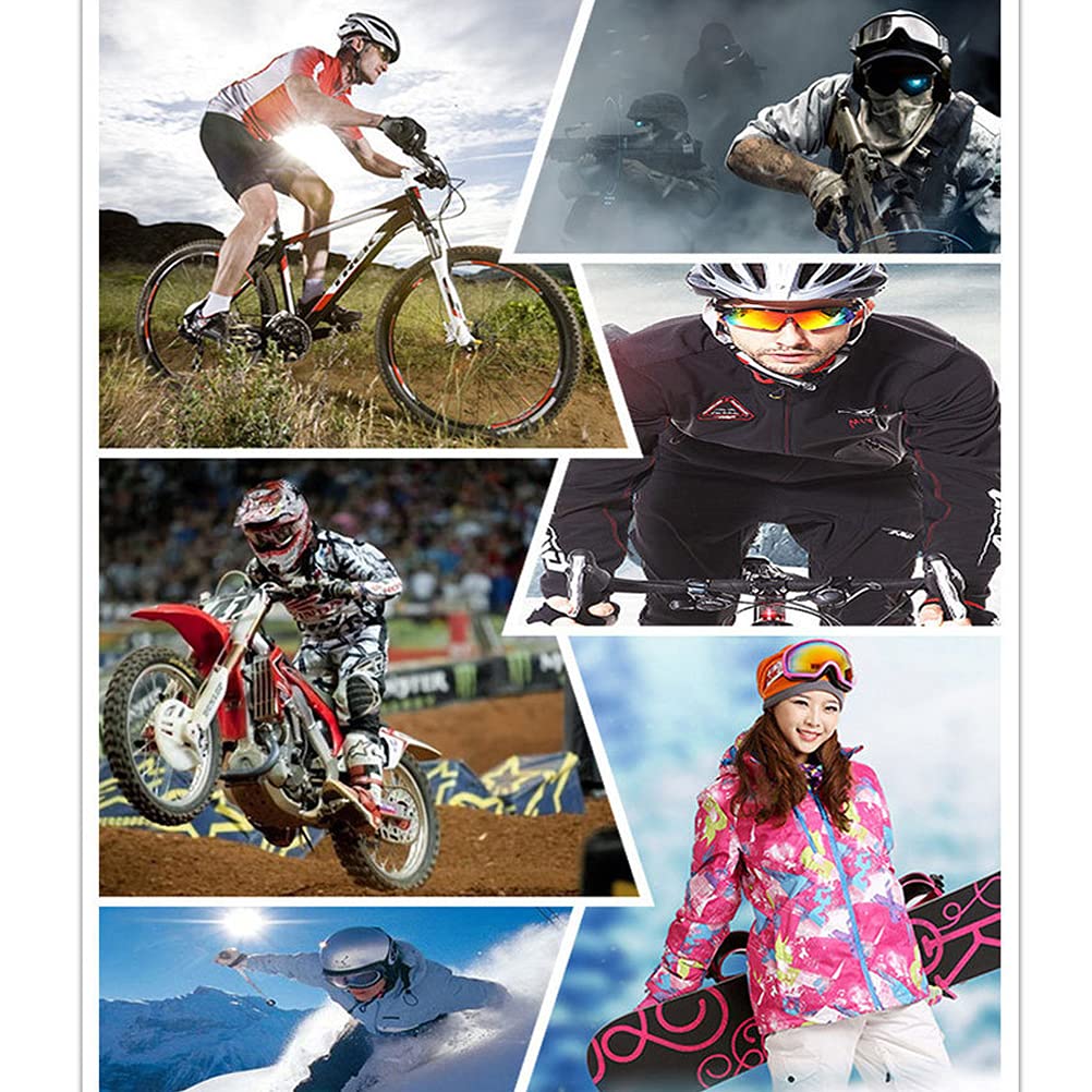 spier Occhiali da moto, anti-UV ATV, occhiali da motocross, dirt bike, mountain bike, da corsa, per uomo, donna, bambini, ragazzi e adulti
