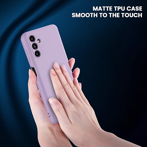 Miniatura 6 de Foluu Funda de silicona para Samsung Galaxy A14 5G, funda protectora de goma de gel líquido con forro de microfibra suave, carcasa rígida delgada a