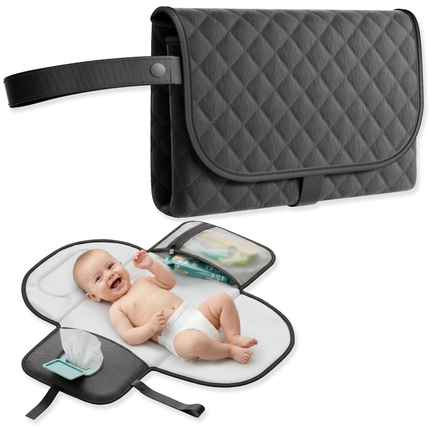 Photo 1 of Seeseven Portable Changing Pad - Black