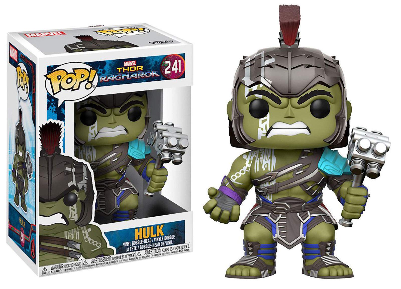 Funko Pop! MARVEL: Thor Ragnarok - Hulk Helmet Gladiator - Thor: Ragnarok - Figura de Vinilo Coleccionable - Idea de Regalo- Mercancia Oficial - Juguetes para Niños y Adultos - Movies Fans