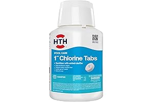 HTH Pool Care 1" Chlorine Tabs Disinfect Your Pool Water