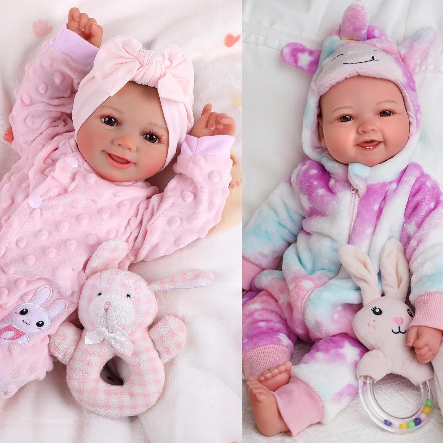 BABESIDE Baby Dolls 2pcs Toys & Games