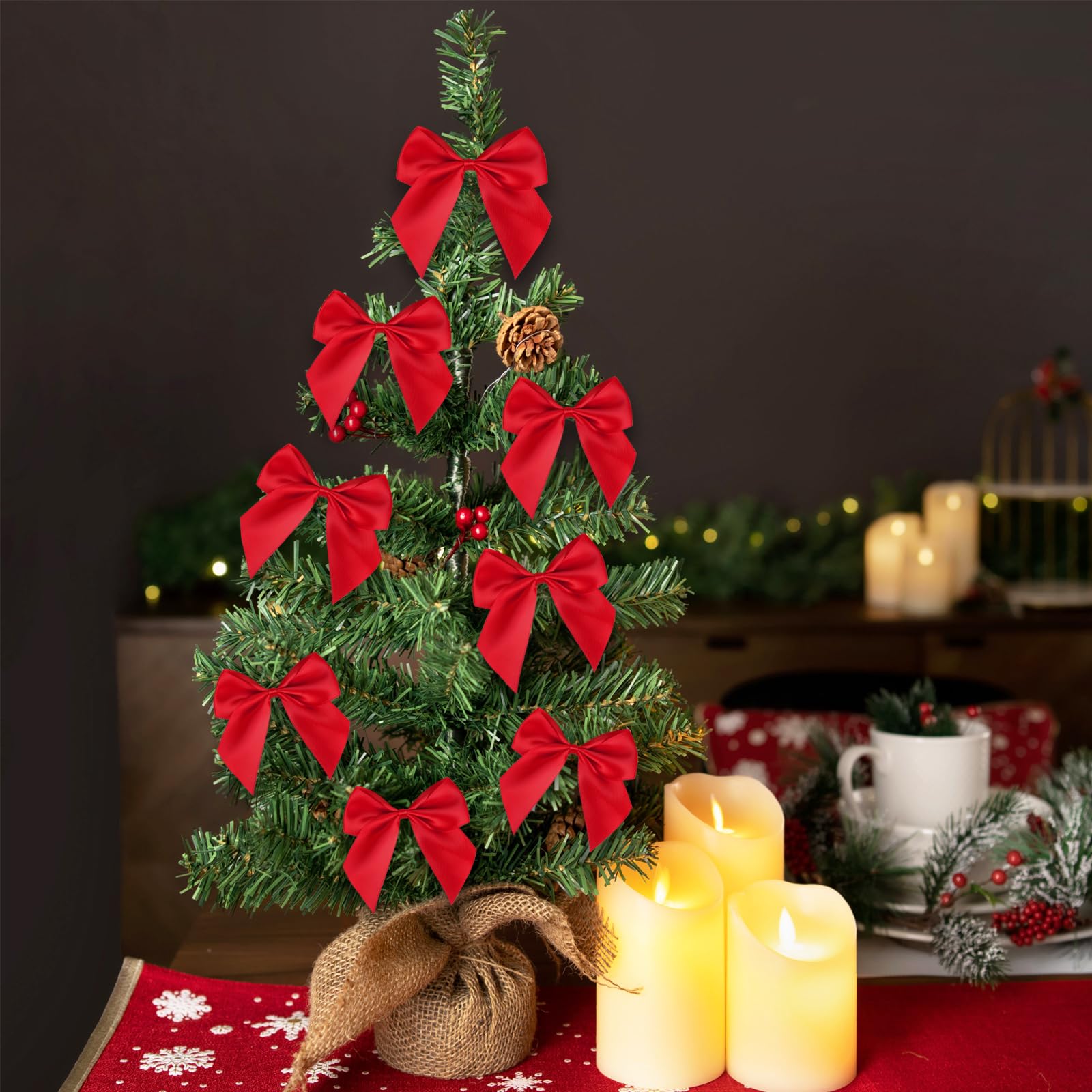 25mm Ruban De Noël 10Yards Imprimé Arbre De Noël Festival Gros Grain Rubans D Coration Emballage Cadeau Maoww