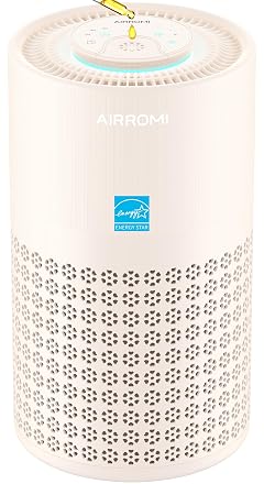 AIRROMI Air Purifier for Bedroom with A2001 Creamy Beige