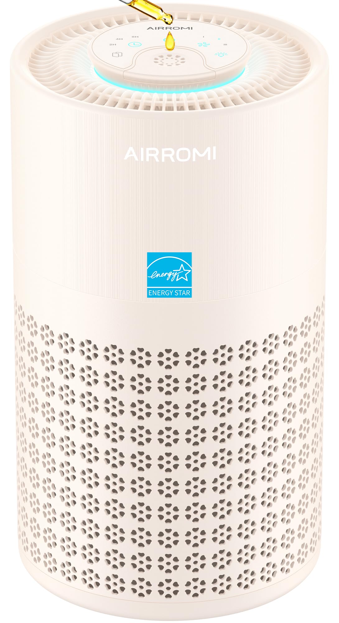 AIRROMI Air Purifier for Bedroom with A2001 Creamy Beige
