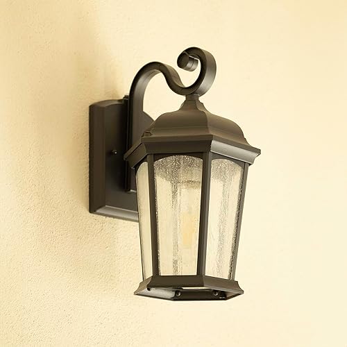 Miniatura 8 de CORAMDEO Linterna LED para exteriores del atardecer al amanecer, ubicación húmeda, LED integrado que proporciona 125 W de luz de 12.5 W de potencia,