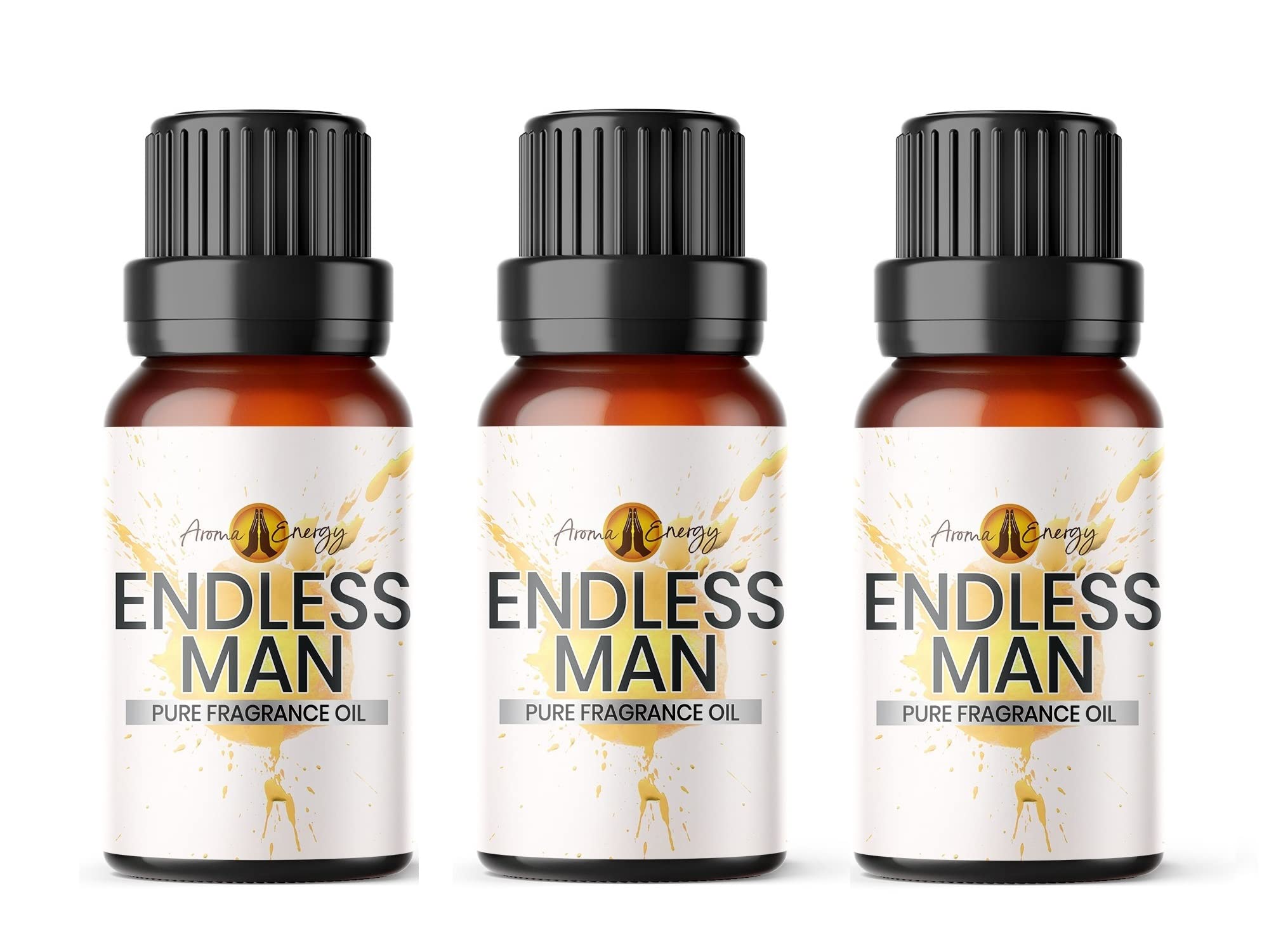 Aroma Energy | Endless Man Fragrance Oil 30ml (3 x 10ml) Highly Scented Oil for Diffuser, Candles, Soap Making, Wax Melt, Slime, Perfume | Vegan, Made in UK — image 1
