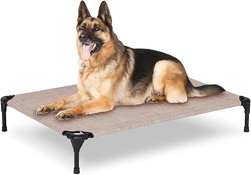 Miniatura 1 de Cama elevada para perros para exteriores, catre elevado grande con malla lavable, cuna refrescante para mascotas, a prueba de mordidas para