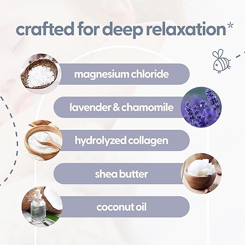 Miniatura 3 de M3 Naturals Loción de lavanda y magnesio para niños con manzanilla  Ayuda con la relajación, alivia las piernas cansadas, apoya la noche de sueño